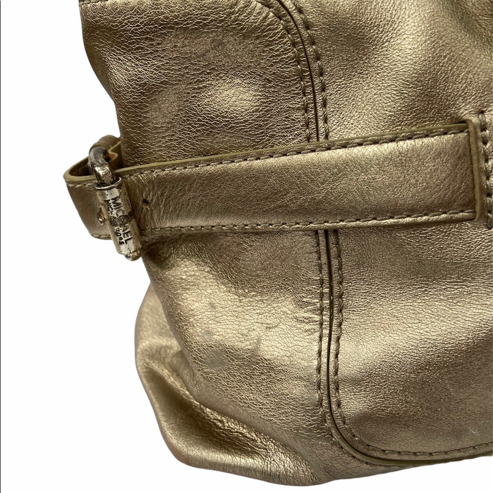 Michael Michael Kors Metallic Gold Leather Bag - Picture 7 of 16
